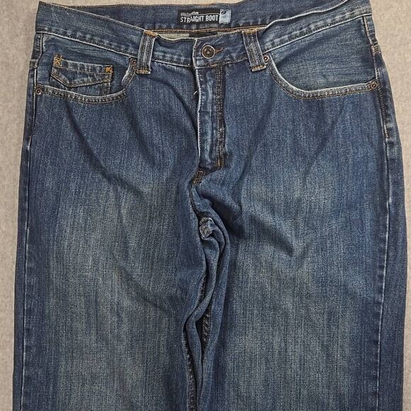 Anchor Blue Straight Boot Jeans Baggy Y2K 36x30 Wide Leg - Picture 2 of 11